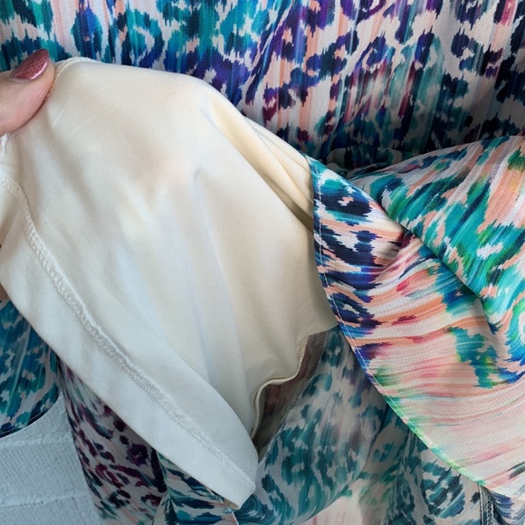 Revolve Pitanga Pastel Bell Crochet Sleeve Romper size P - Picture 6 of 8